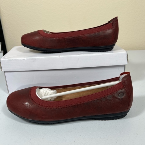 Josef Seibel red distressed leather flat 37 - Picture 5 of 6